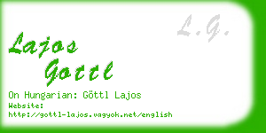 lajos gottl business card